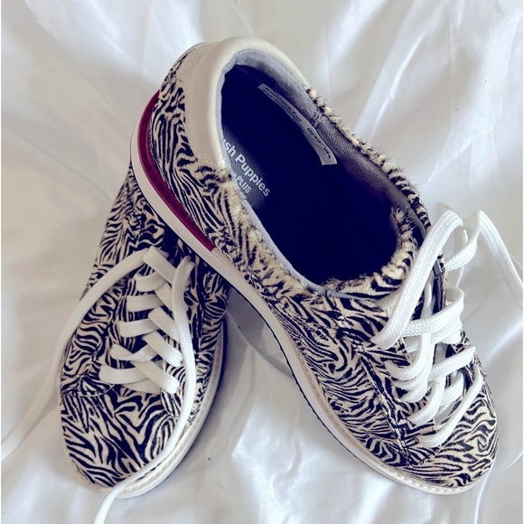 Hush puppy bounce plus animal printed hair,  calf design sneakers size 9 NEW - Picture 3 of 9